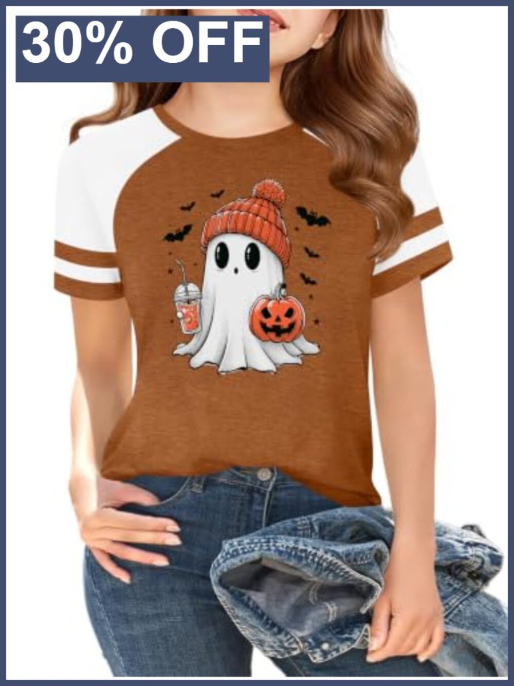 Kids Halloween Shirt Cute Boos T-Shirt Ghost Holiday Tops